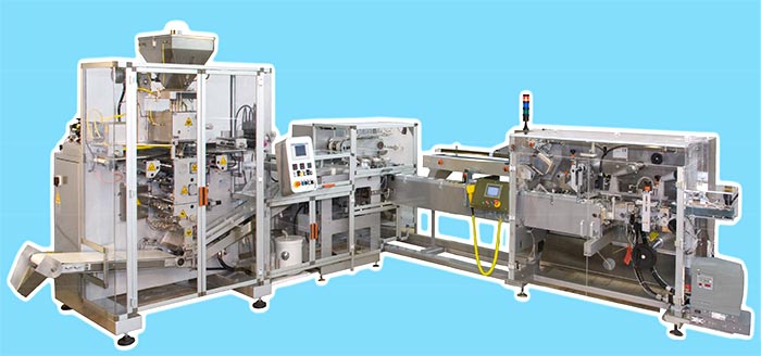 Complete MF line incorporating batching and cartoning system