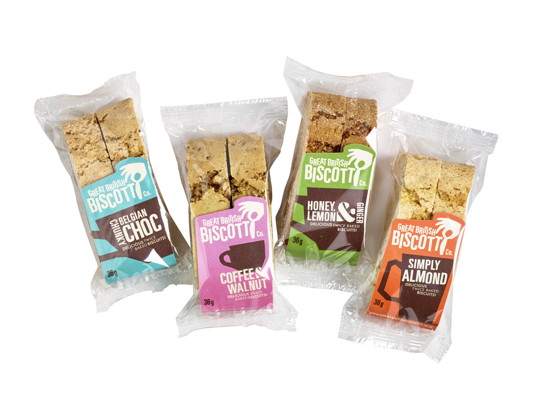 The Great British Biscotti Co is meeting rising demand for its new range of biscuits with a PFM Pearl entry level flow-wrapper